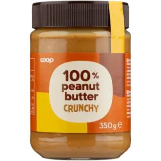 Coop maapähkinävoi crunchy 340 g kalorit ja ravintosisältö