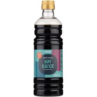 Coop Taste of Asia soijakastike vähemmän suolaa 500 ml kalorit ja ravintosisältö