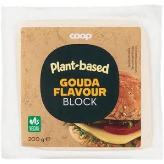 Coop vegaaninen goudanmakuinen valmiste pala 200 g kalorit ja ravintosisältö