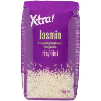 Xtra Jasmin pitkäjyväinen riisi1 kg kalorit ja ravintosisältö