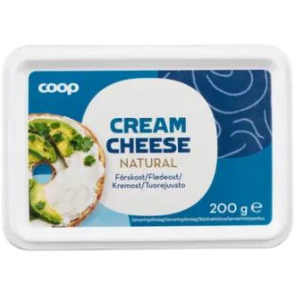 Coop tuorejuusto maustamaton 21 % 200 g kalorit ja ravintosisältö