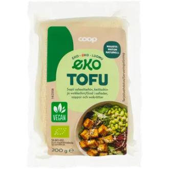Coop Eko tofu luomu 200 g kalorit ja ravintosisältö - 146 kcal