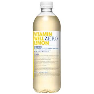 Vitamin Well Zero Lemon hyvinvointijuoma 500ml kalorit ja ravintosisältö - 1 kcal