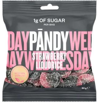 Pändy Strawberry Liquorice makeispussi 50g kalorit ja ravintosisältö