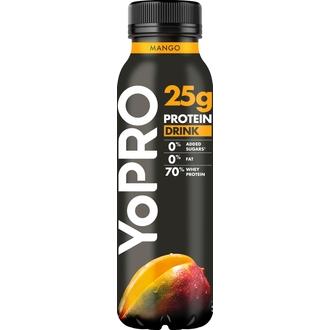 Danone YoPro juotava jogurtti, runsasproteiininen, mango, laktoositon 300g kalorit ja ravintosisältö