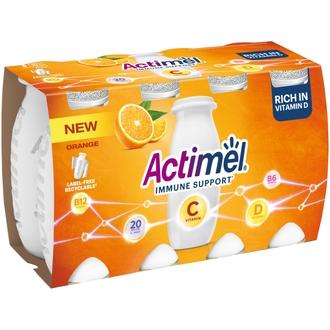 Danone Actimel appelsiini jogurttijuoma 8x100g kalorit ja ravintosisältö