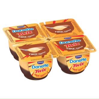 Danone danette Twix vanukas 4x115g kalorit ja ravintosisältö - 120 kcal