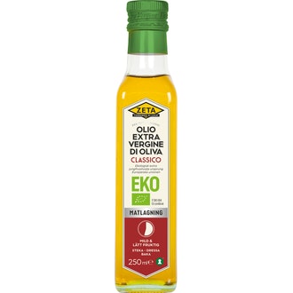 Zeta Extra Virgin Olive Oil 250ml Luomu kalorit ja ravintosisältö