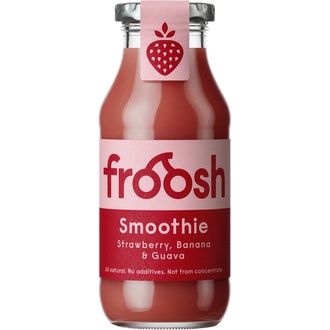 Froosh mansikka, banaani & guava smoothie 250ml kalorit ja ravintosisältö - 51 kcal