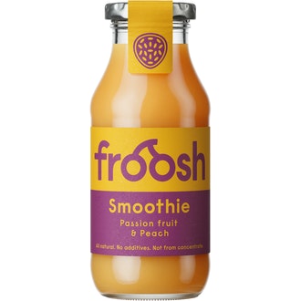 Froosh persikka&passionhedelmä smoothie 250ml kalorit ja ravintosisältö - 252 kcal