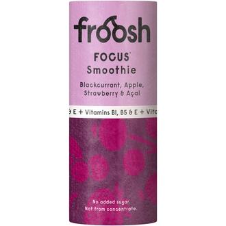 Froosh Smoothie Focus Mustaherukka, Mansikka & Acai 235 ml kalorit ja ravintosisältö