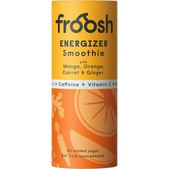 Froosh Smoothie Energizer Mango, appelsiini, porkkana ja inkivääri 235 ml kalorit ja ravintosisältö - 55 kcal