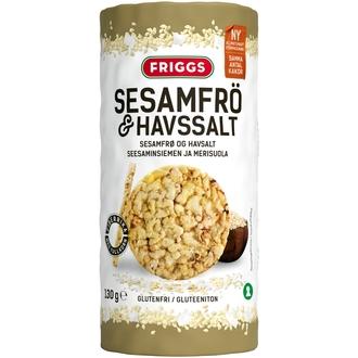 Friggs Gluteeniton Maissikakku Seesaminsiemen & merisuola 130g kalorit ja ravintosisältö - 391 kcal