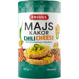 Friggs Gluteeniton Chilicheese Maissikakku 125g kalorit ja ravintosisältö