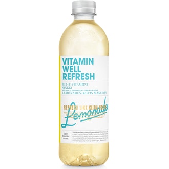 Vitamin Well Refresh 0,5l kalorit ja ravintosisältö