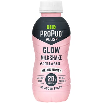 Njie ProPud Plus melonin- ja hunajanmakuinen proteiinipirtelö jossa kollageenia 330ml laktoositon kalorit ja ravintosisältö - 58 kcal