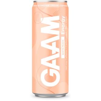 GAAM Energy 330ml White Peach kalorit ja ravintosisältö