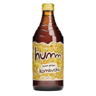 Humm Kombucha Lemon-Ginger 0,414l luomu kalorit ja ravintosisältö