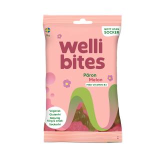 Wellibites Päärynä & Meloni makeispussi 70g kalorit ja ravintosisältö - 256 kcal