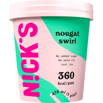 Nick's Nougat Swirl jäätelö 473ml kalorit ja ravintosisältö