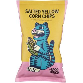 Salted Yellow Corn Chips - Tortillalastut, vamistettu 100% keltaisesta maissista.