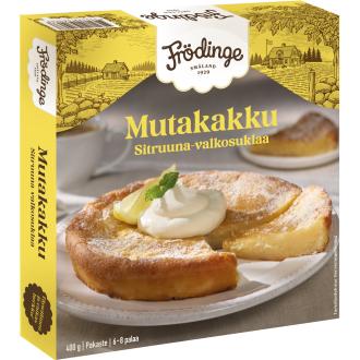 Frödinge sitruuna-valkosuklaamutakakku 400g pakaste kalorit ja ravintosisältö - 367 kcal
