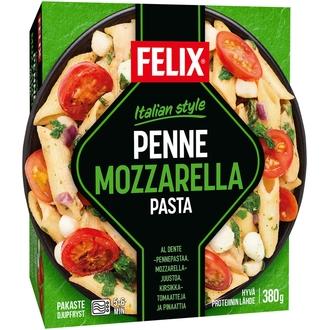 Felix Italian style penne mozzarella pasta pakasteateria 380g kalorit ja ravintosisältö - 133 kcal