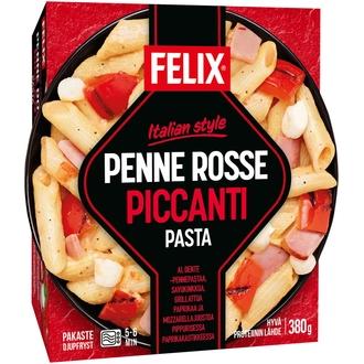 Felix Italian style penne rosse piccanti pasta pakasteateria 380g kalorit ja ravintosisältö - 138 kcal