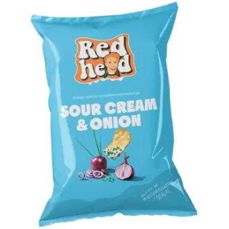 Redhead perunalastu sourcream & onion 150g kalorit ja ravintosisältö - 489 kcal