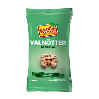 Exotic Snacks Saksanpähkinä 250G kalorit ja ravintosisältö