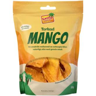 Exotic Snacks Kuivattu Mango 180g kalorit ja ravintosisältö - 318 kcal