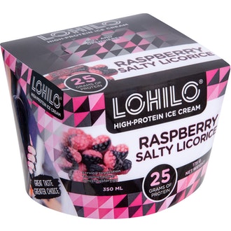 Lohilo protjäätelö 350ml vadelma salmia kalorit ja ravintosisältö