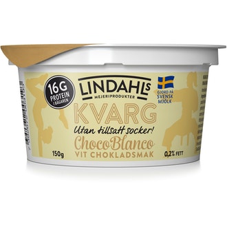 Lindahls valkosuklaan makuinen rahka 150g kalorit ja ravintosisältö - 60 kcal