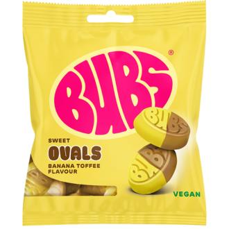 BUBS OVALS Makeispussi 155g BananaToffee kalorit ja ravintosisältö