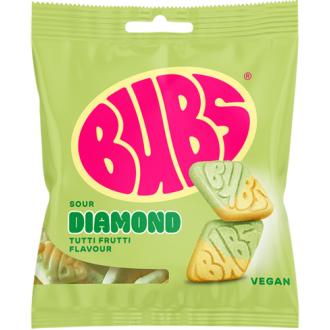 BUBS DIAMOND makeisps 155g Tutti Frutti kalorit ja ravintosisältö - 361 kcal