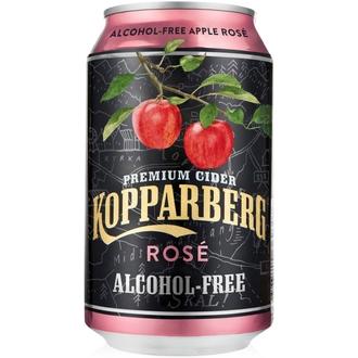 Premium Cider Kopparberg Apple Rosé 0%, Alkoholiton omenasiideri tölkki 33cl kalorit ja ravintosisältö