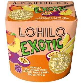 LOHILO Exotic proteiinijäätelö 350ml kalorit ja ravintosisältö