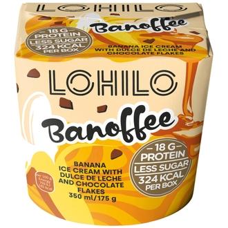 Lohilo Banoffee proteiinijäätelö 350ml kalorit ja ravintosisältö