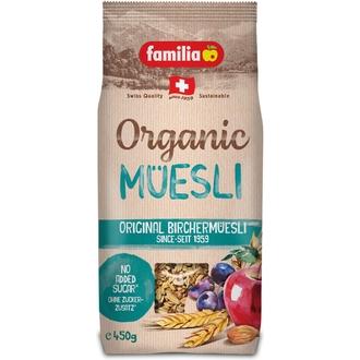 Familia 450G Birchermysli Luomu kalorit ja ravintosisältö - 376 kcal