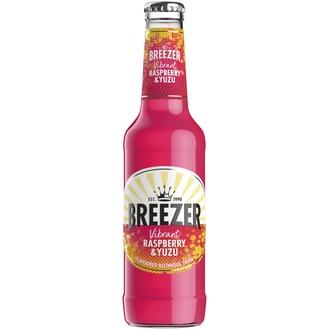 Breezer Vadelma&Yuzu juomasekoitus 4 % lasipullo 0,275 L kalorit ja ravintosisältö