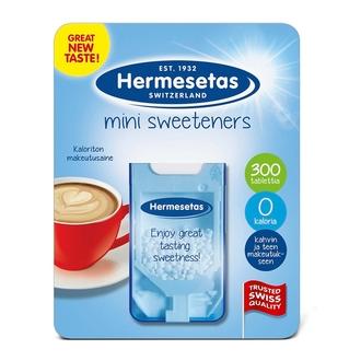 Hermesetas 300kpl Mini Sweeteners pöytämakeutusainetabletti kalorit ja ravintosisältö - 0 kcal
