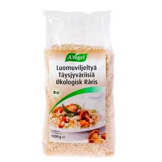 A. Vogel täysjyvariisi 1kg kalorit ja ravintosisältö - 355 kcal
