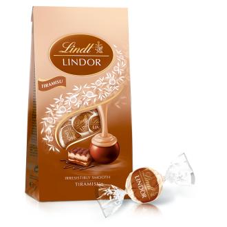 Lindt Lindor Tiramisu maitosuklaakuula 137g kalorit ja ravintosisältö - 628 kcal