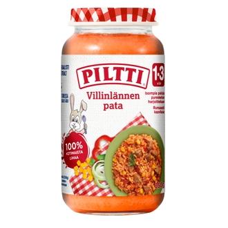 Piltti Taapero 250g Villinlännenpata lastenateria 1-3v kalorit ja ravintosisältö