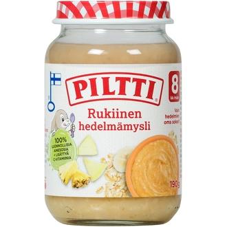 PILTTI 200g Rukiinen hedelmämysli 8kk kalorit ja ravintosisältö - 63 kcal