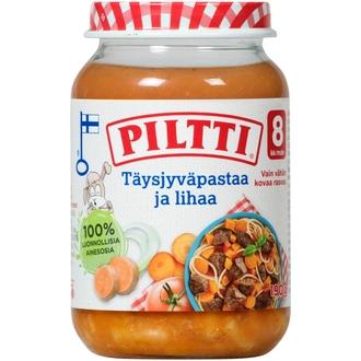 PILTTI 200g Täysjyväpastaa ja lihaa Illan Tullen 8kk kalorit ja ravintosisältö