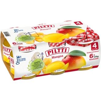 Piltti 6x125g Mangoa hedelmäsose 4kk