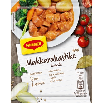 Maggi Mix Makkarakastikeainekset 49g kalorit ja ravintosisältö