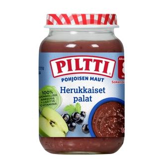 Piltti Pohjoisen maut 200g Herukkaiset palat marja- ja hedelmäsose 8kk kalorit ja ravintosisältö