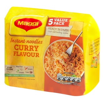 Maggi Currynmakuinen nuudeli 5 x 59g kalorit ja ravintosisältö